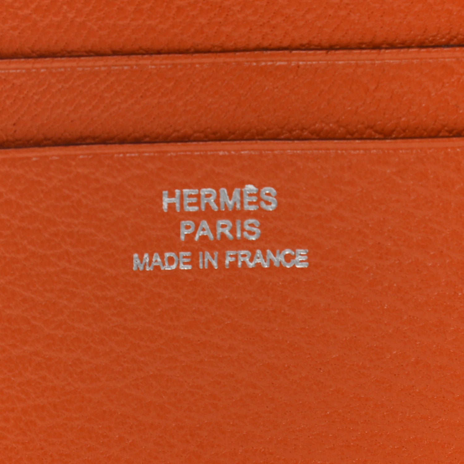 Hermes Chevre Mysore Compact Azap Wallet Orange 6 of 7