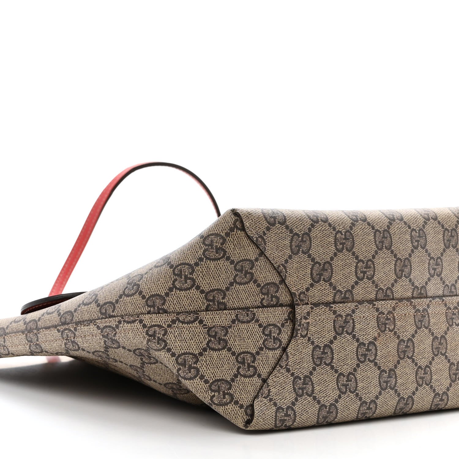 Gucci GG Supreme Monogram Large Reversible Tote Beige Red 11 of 16