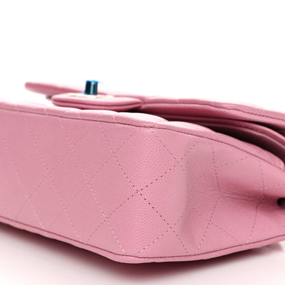 Chanel Caviar Quilted Small Double Flap Pink 10 of 11