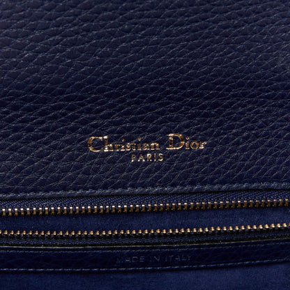 Christian Dior Grained Calfskin Medium Diorama Flap Bag Blue 6 of 12