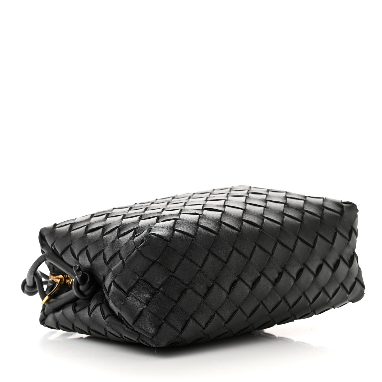 Nappa Intrecciato Small Loop Camera Bag Black