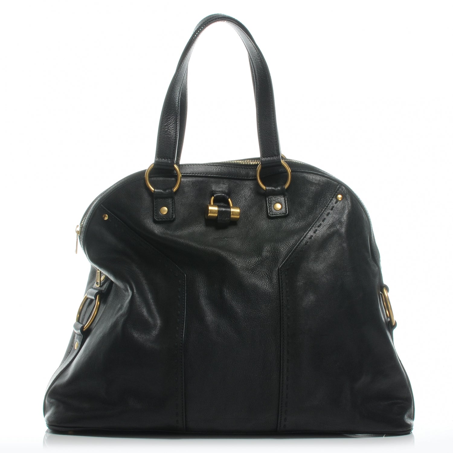 Saint Laurent Leather Oversized Muse Tote Black 1 of 7