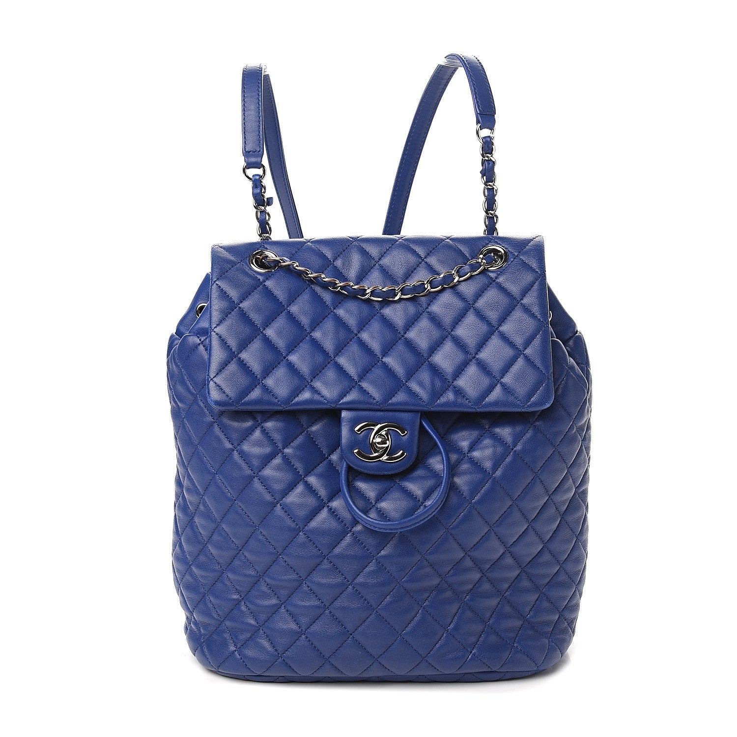 Chanel Lambskin Quilted Large Urban Spirit Backpack Blue 1 of 9