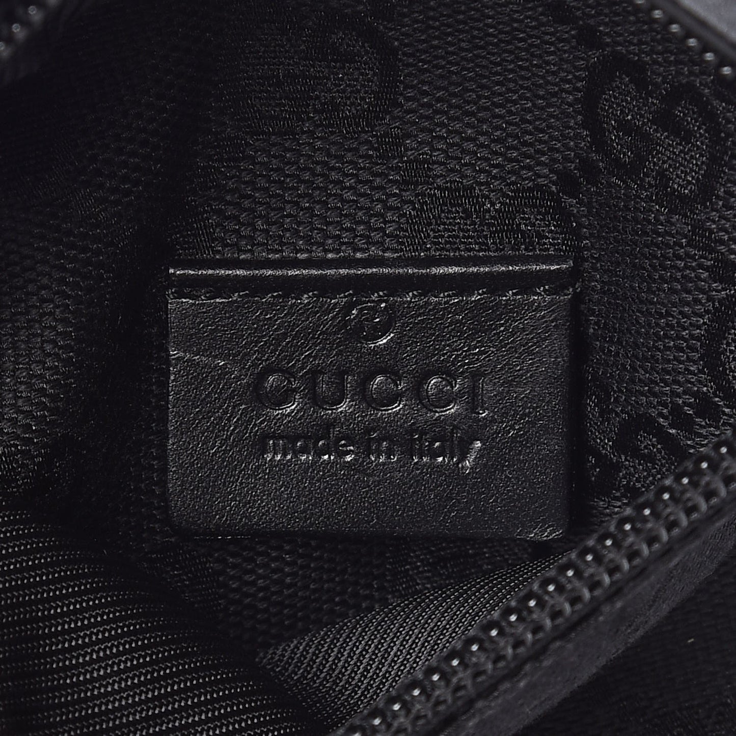 GG Monogram Double Pocket Belt Bag Black