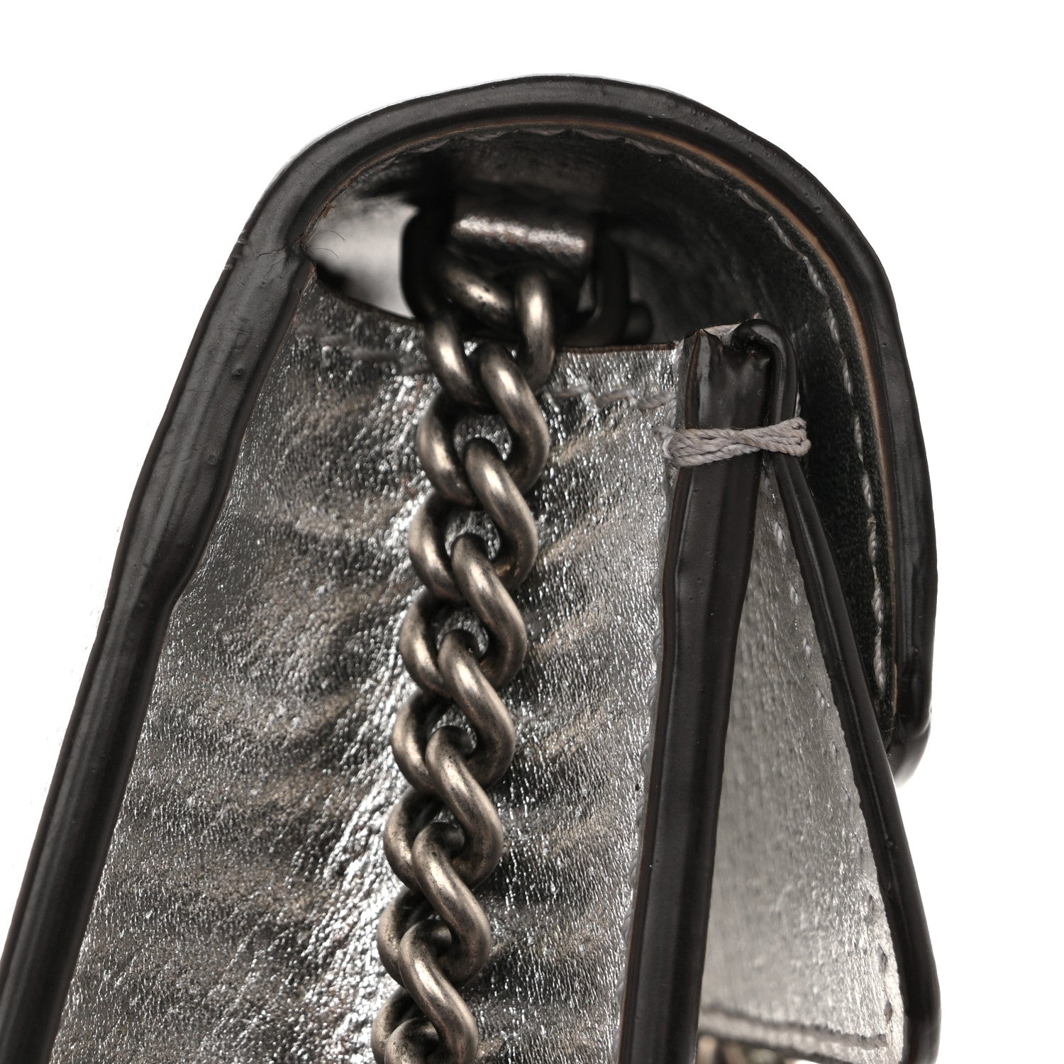 Gucci Metallic Calfskin Super Mini Dionysus Shoulder Bag Silver