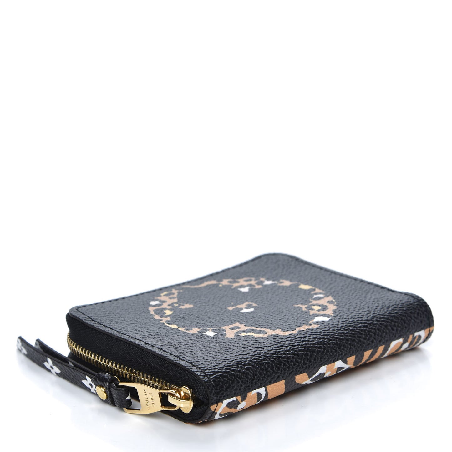 Monogram Giant Jungle Zippy Coin Purse Black