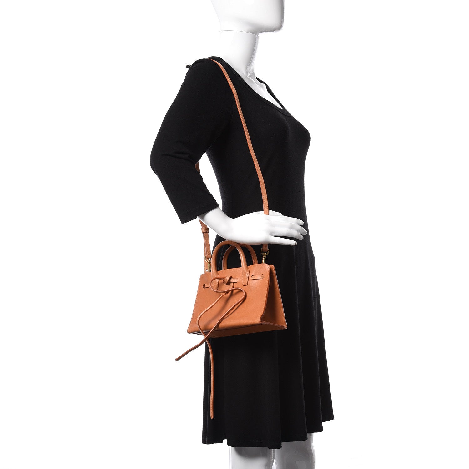 Mansur Gavriel Calfskin Mini Mini Sun Bag Cammello 2 of 16