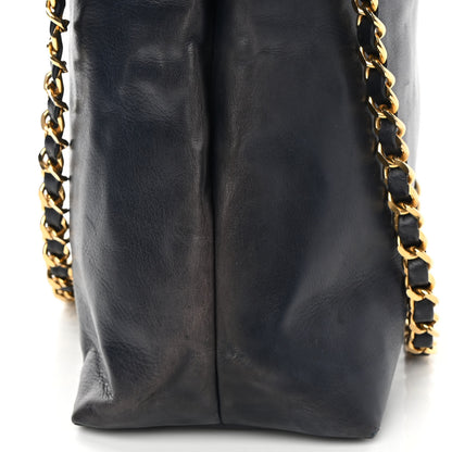 Chanel Lambskin Quilted Shoulder Bag Navy 21 of 21