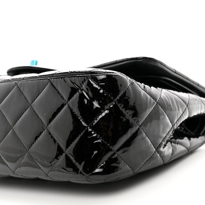 Chanel Patent Quilted Jumbo Double Flap Black 10 of 12