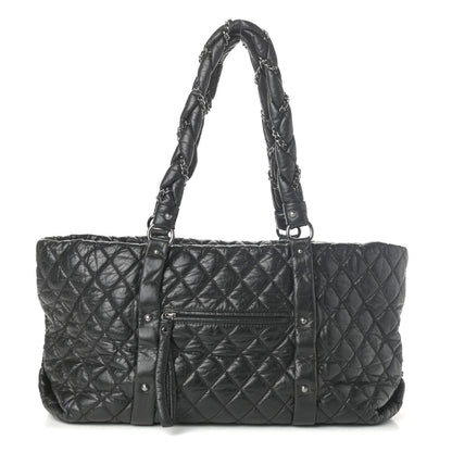 Chanel Distressed Lambskin Vintage Ligne Lady Braid XL Tote Black 1 of 10