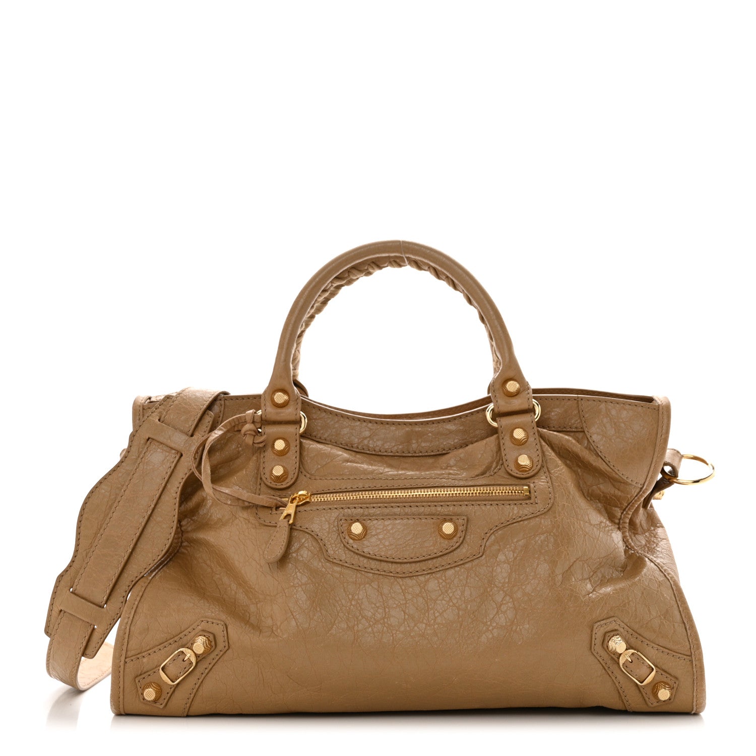Balenciaga Agneau Giant 12 Gold Hardware City Beige Nougatine 1 of 11