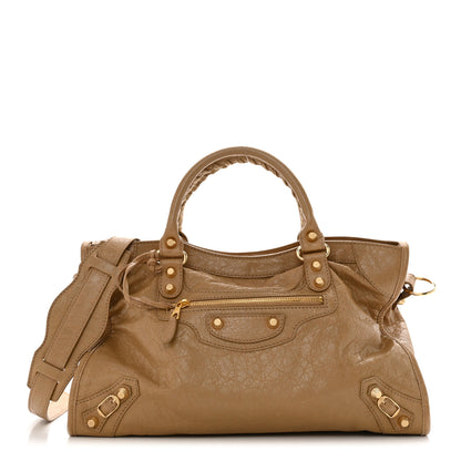 Balenciaga Agneau Giant 12 Gold Hardware City Beige Nougatine 1 of 11