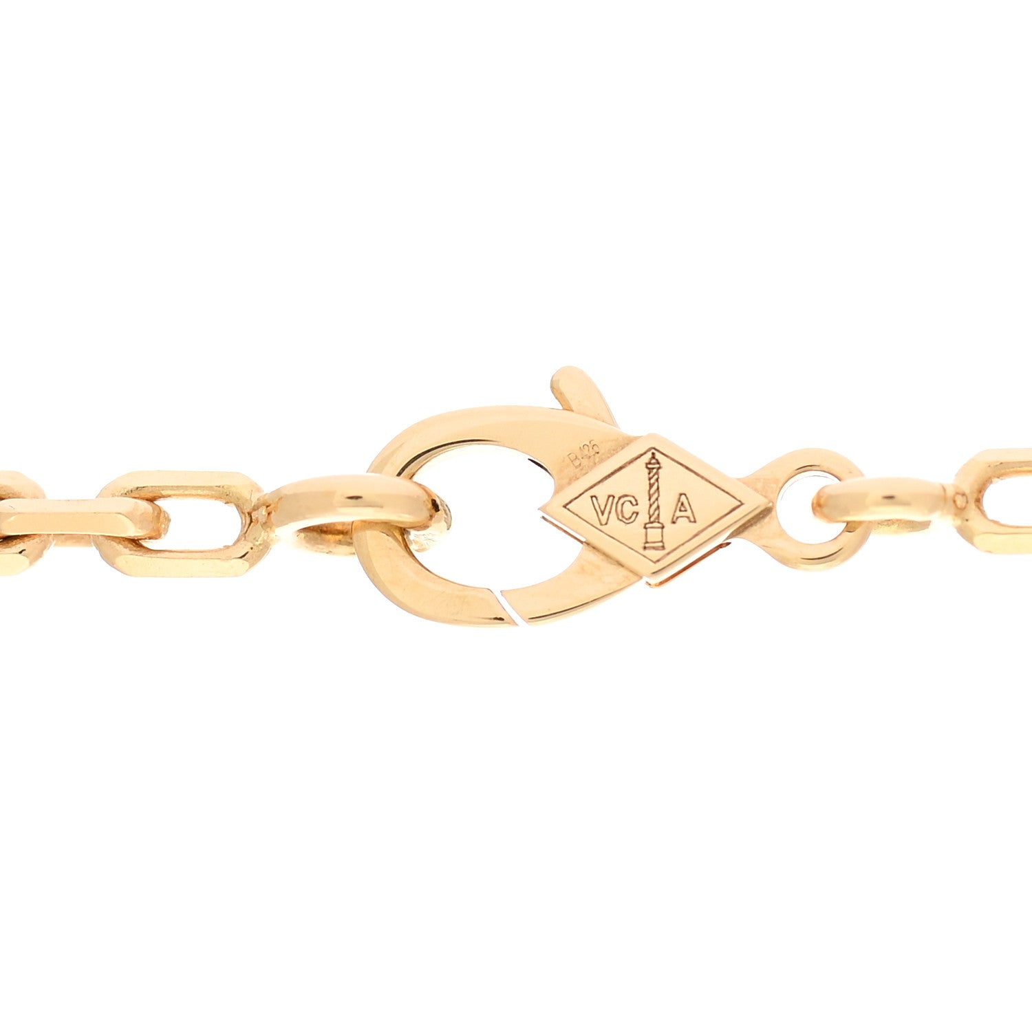 Van Cleef & Arpels 18K Yellow Gold Mother of Pearl 20 Motifs Vintage Alhambra Necklace 6 of 6