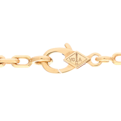 Van Cleef & Arpels 18K Yellow Gold Mother of Pearl 20 Motifs Vintage Alhambra Necklace 6 of 6