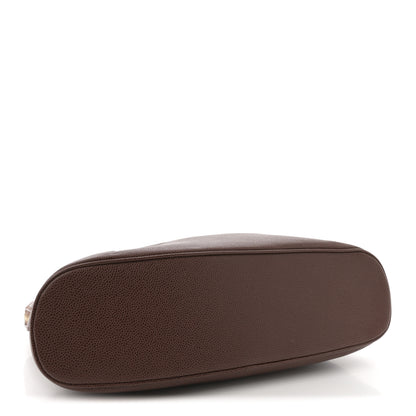 Chanel Caviar Large CC Shoulder Bag Brown 4 of 11