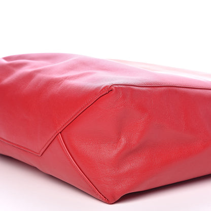 Celine Lambskin Vertical Bi-Cabas Orange Magenta 8 of 11