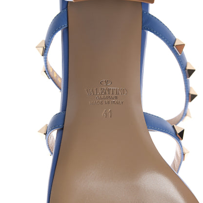 Valentino Garavani Calfskin Rockstud 60mm Caged Slide Sandals 41 Angel 7 of 7