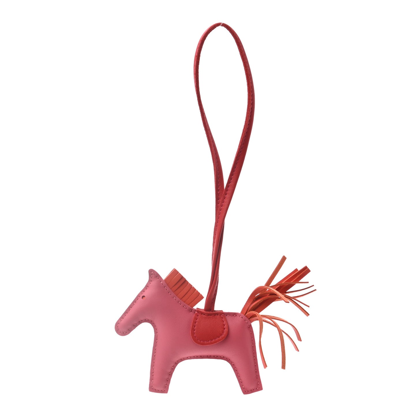 Milo Lambskin Grigri Rodeo Bag Charm PM Rose Azalee Orange Poppy Rouge Indien
