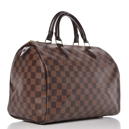 Louis Vuitton Damier Ebene Speedy 30 3 of 9