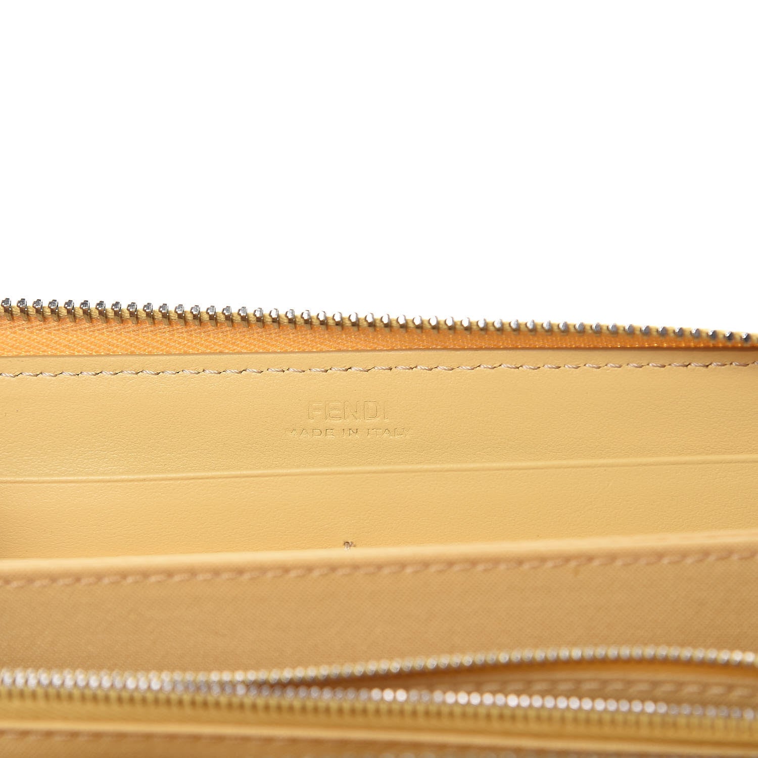 Fendi Vitello Century Hypnoteyes Zip Around Wallet Grano Multicolor 6 of 12