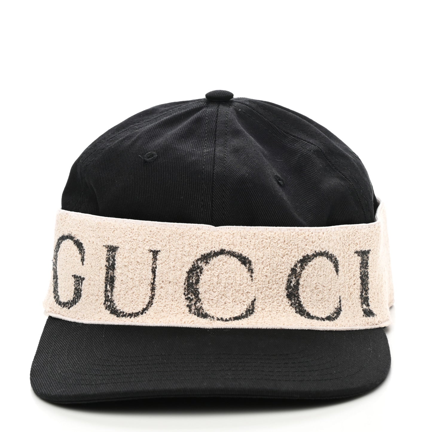 Gabardine Gucci Headband Baseball Hat L Black