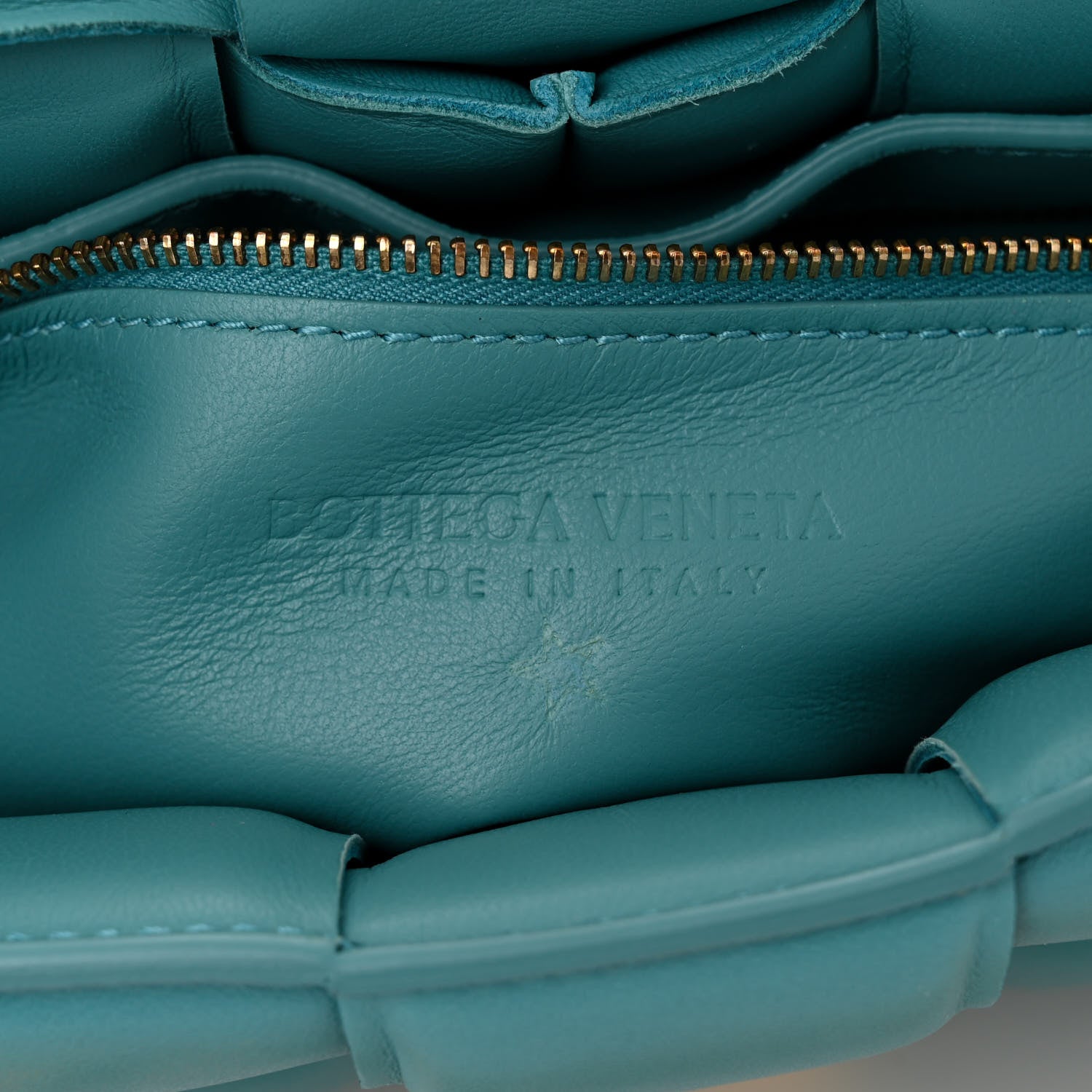 Bottega Veneta Lambskin Maxi Intreccio Padded Chain Cassette Crossbody Bag Mallard 6 of 10