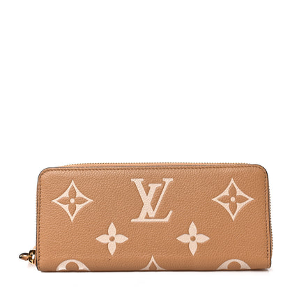 Louis Vuitton Empreinte Monogram Giant Clemence Wallet Arizona Creme 1 of 6