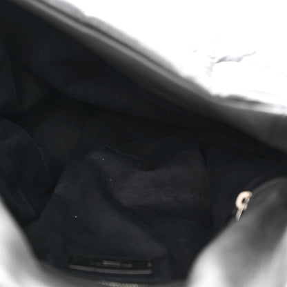 Saint Laurent Calfskin Quilted Medium Loulou Puffer Monogram Chain Satchel Storm 5 of 10