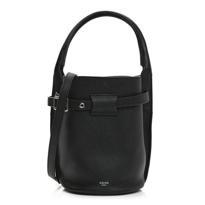 Celine Grained Calfskin Nano Big Bag Bucket Black 1 of 8