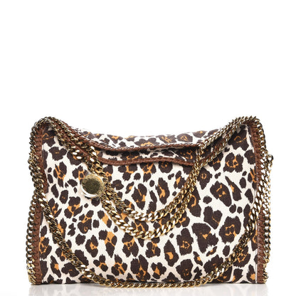 Stella McCartney Linen Leopard Small Falabella Tote 1 of 9