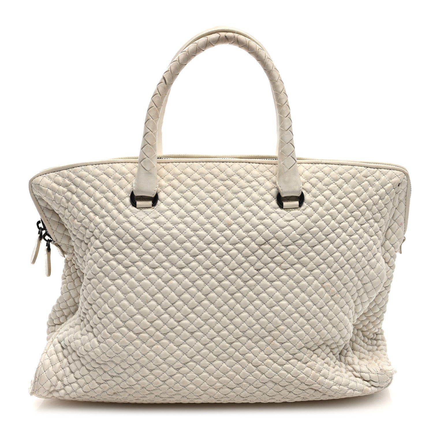 Bottega Veneta Nappa Bubble Quilted Tote Tote White 1 of 9