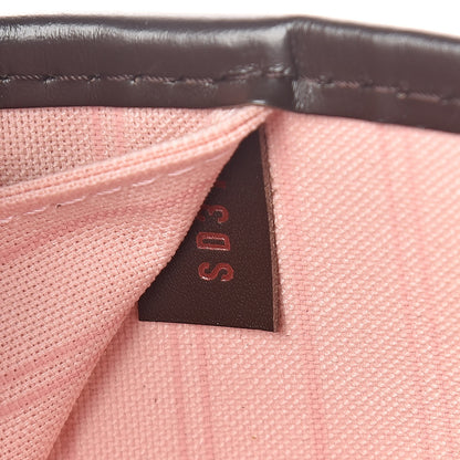 Louis Vuitton Damier Ebene Neo Neverfull MM Rose Ballerine 7 of 11