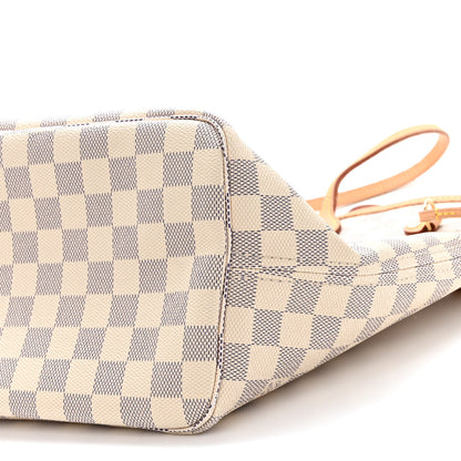 Louis Vuitton Damier Azur Neo Neverfull MM Rose Ballerine 9 of 10