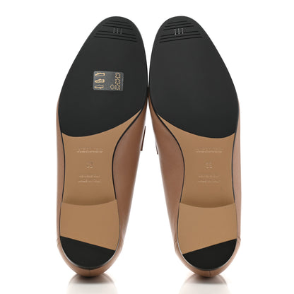 Hermes Goatskin Womens Royal Loafers 39 Bois De Santal 5 of 9