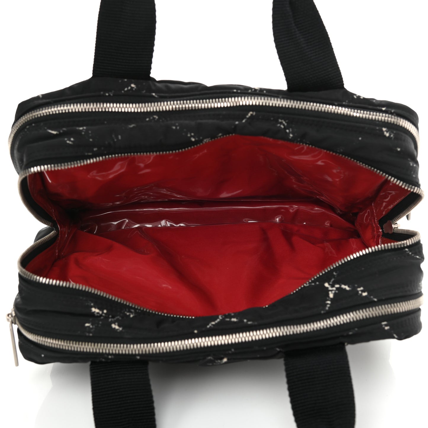 Nylon Travel Duffel Bag Black