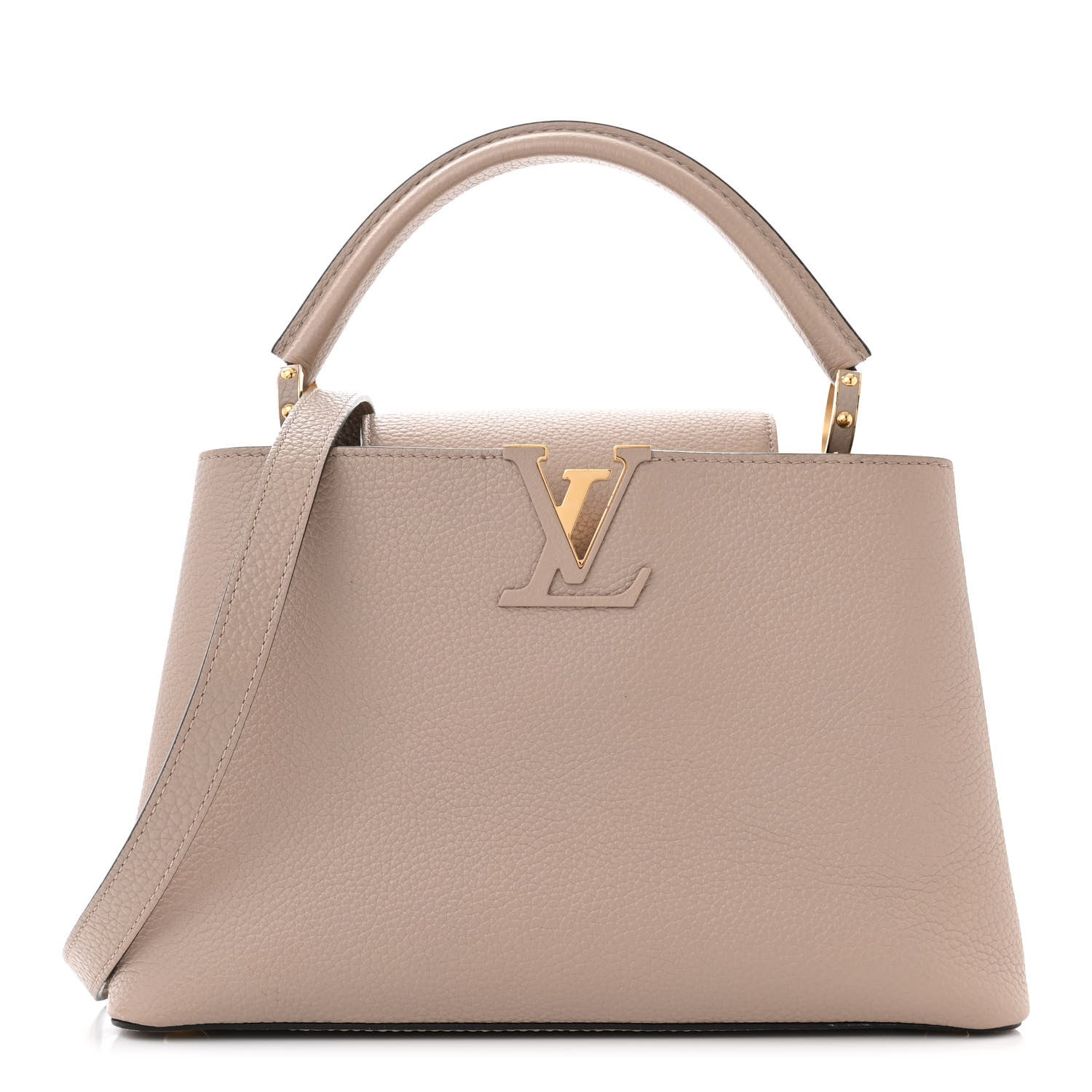 Louis Vuitton Taurillon Capucines MM Galet 1 of 9