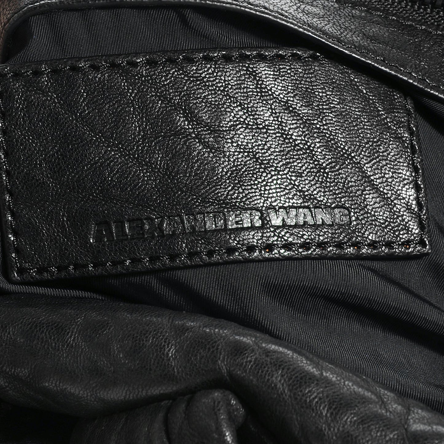 Pebbled Lambskin Rocco Black with Black Hardware