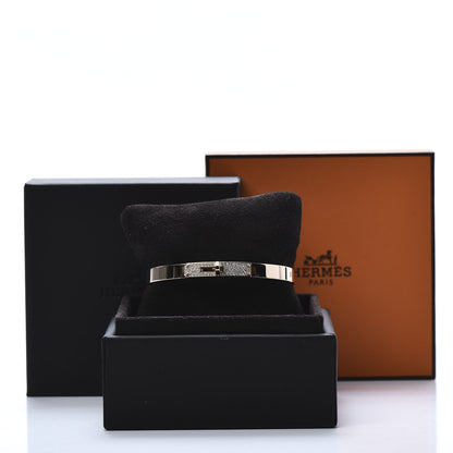 Hermes 18K Rose Gold Diamond PM Kelly Pave Bracelet SH 6 of 6