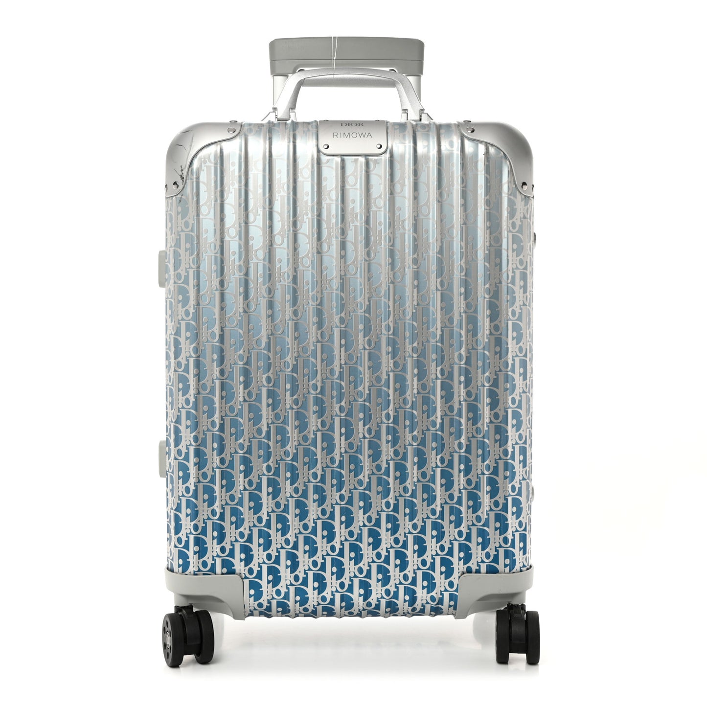 X RIMOWA Aluminum Gradient Cabin Luggage Blue Multi