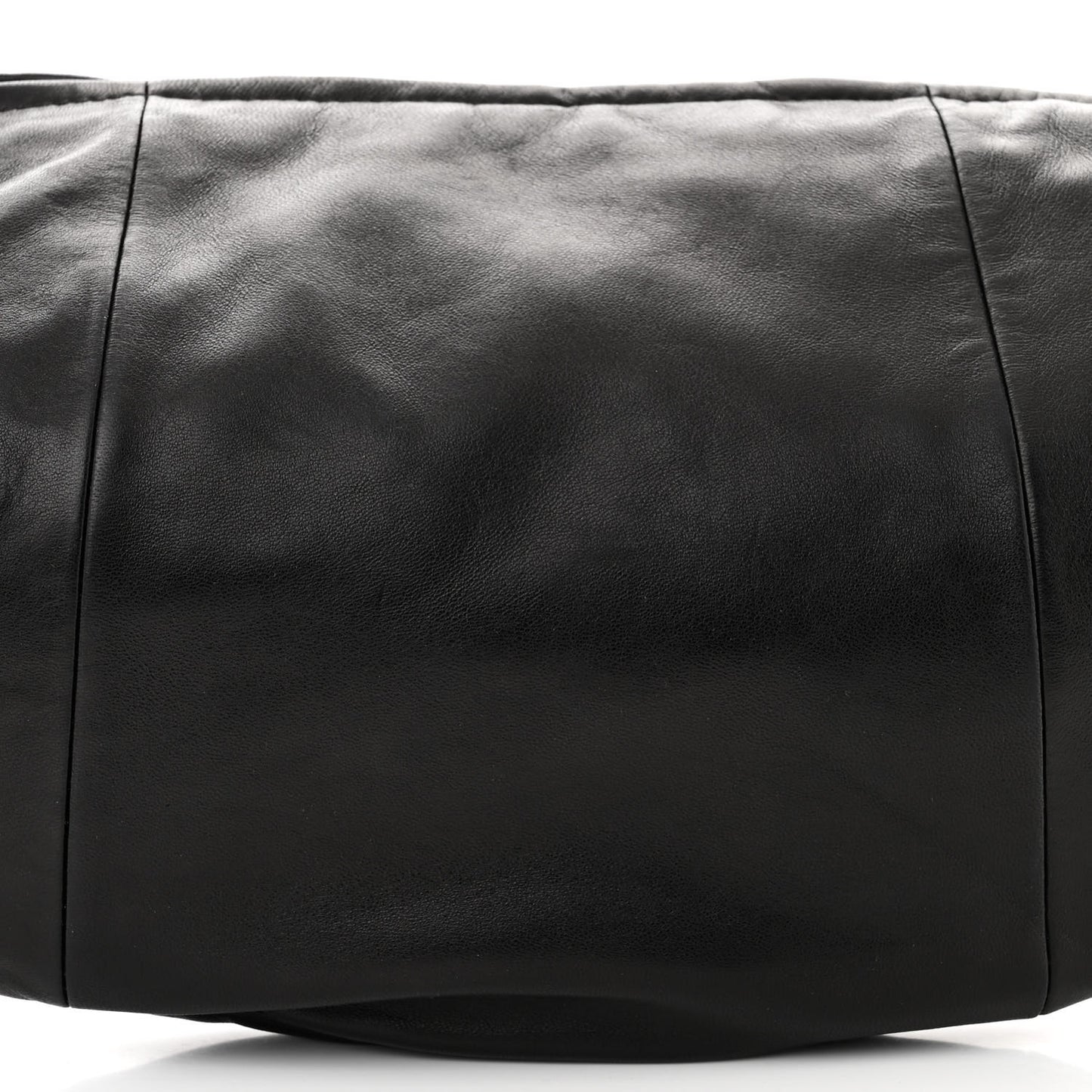 Lambskin Small Chain Hobo Black