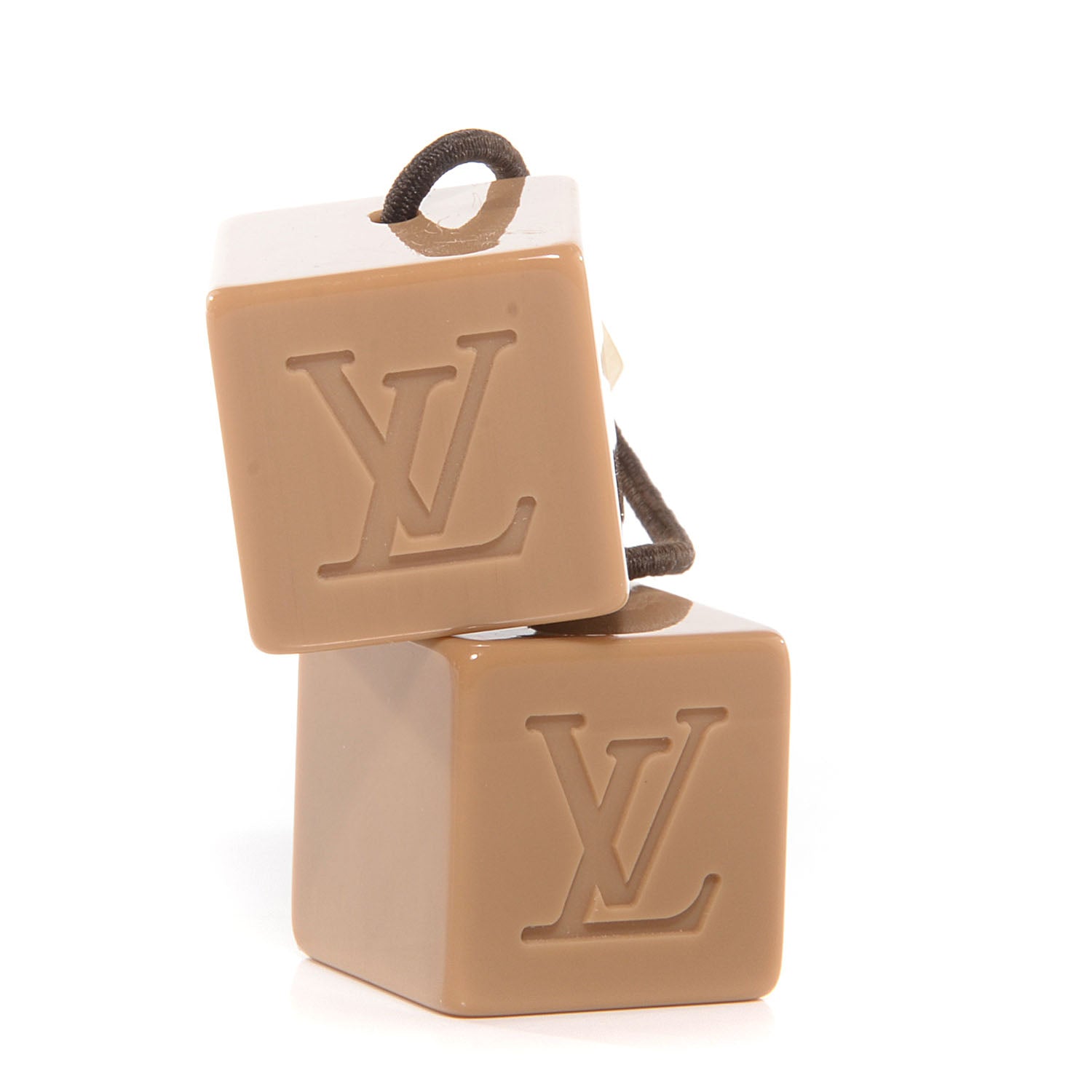 Louis Vuitton Resin Monogram Hair Cubes Beige 1 of 5