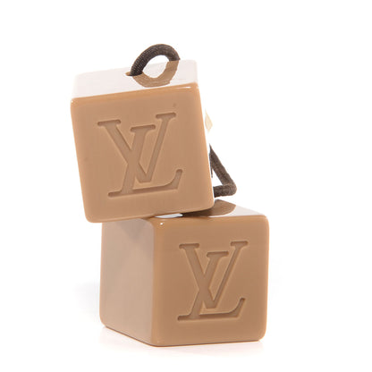 Louis Vuitton Resin Monogram Hair Cubes Beige 1 of 5