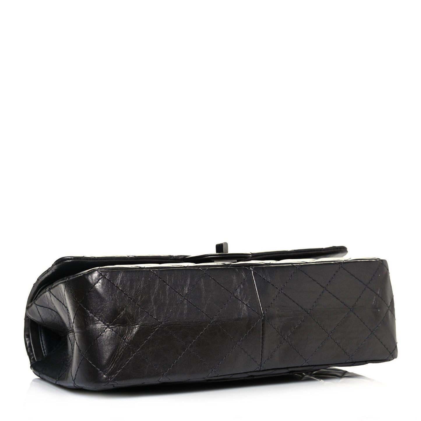 Aged Calfskin Quilted 2.55 Reissue 226 Flap Black