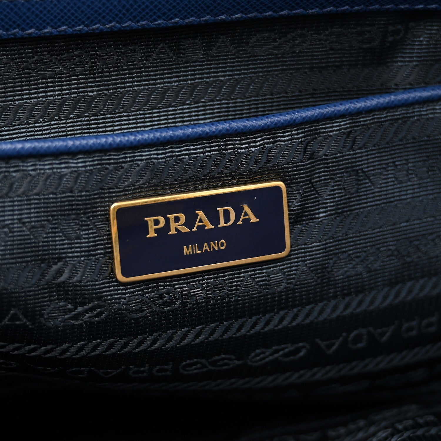 Prada Saffiano Lux Extra Large Galleria Double Zip Tote Bluette 7 of 14
