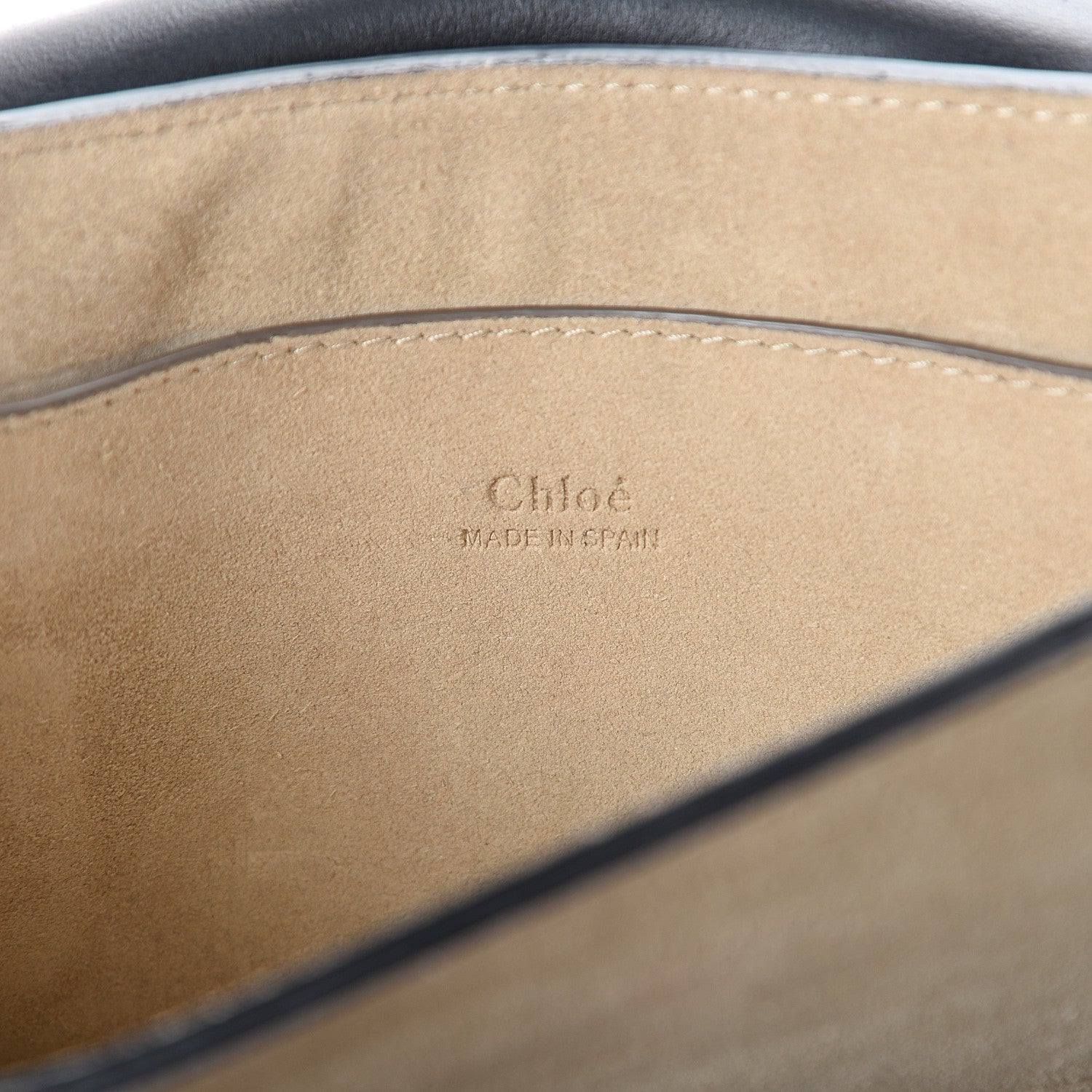 Chloe Suede Calfskin Small Faye Shoulder Bag Black 5 of 7