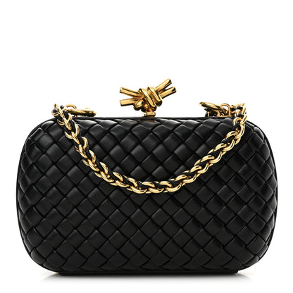 Bottega Veneta Padded Nappa Intrecciato Knot Chain Black 1 of 9