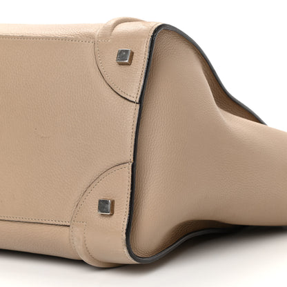Celine Drummed Calfskin Mini Luggage Dune 9 of 25