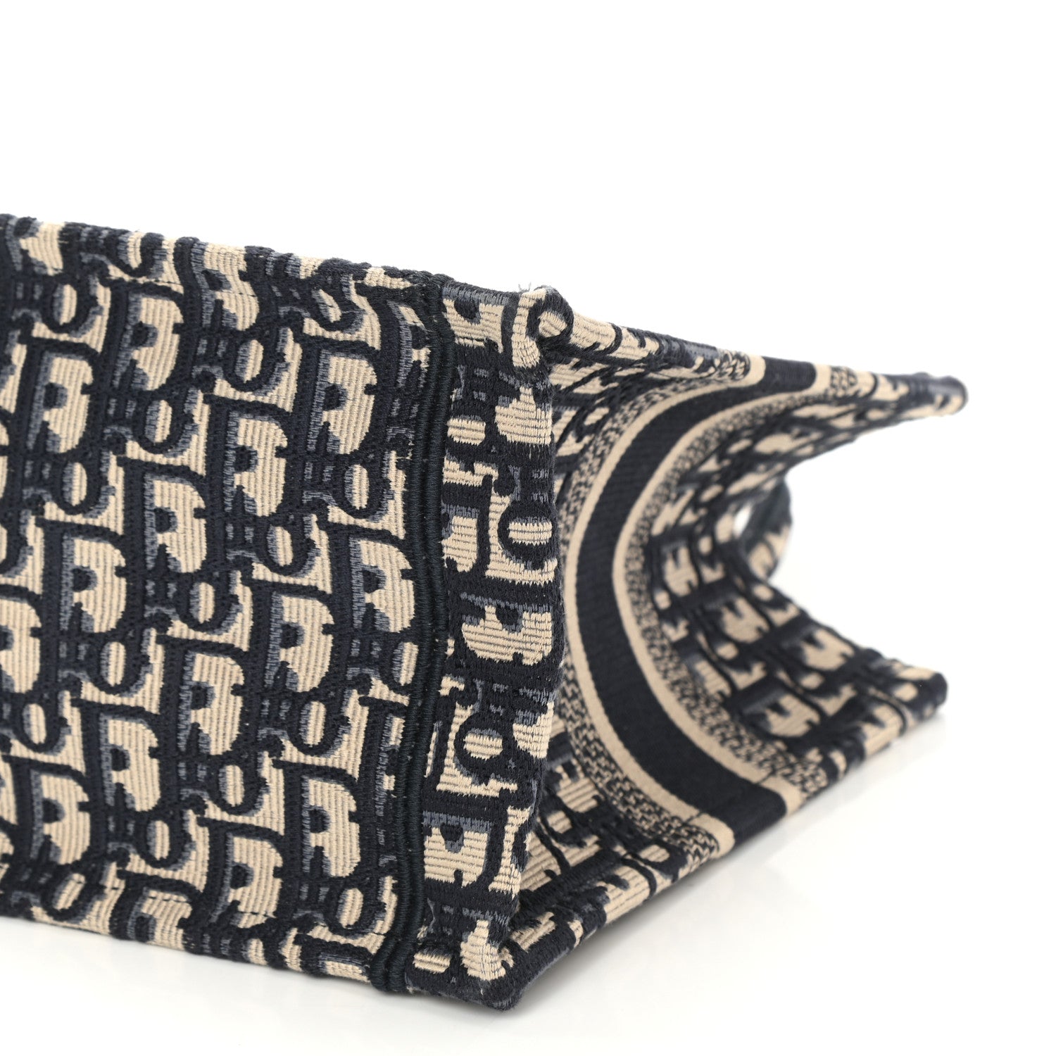 Christian Dior Oblique Small Book Tote Blue Multicolor 8 of 8