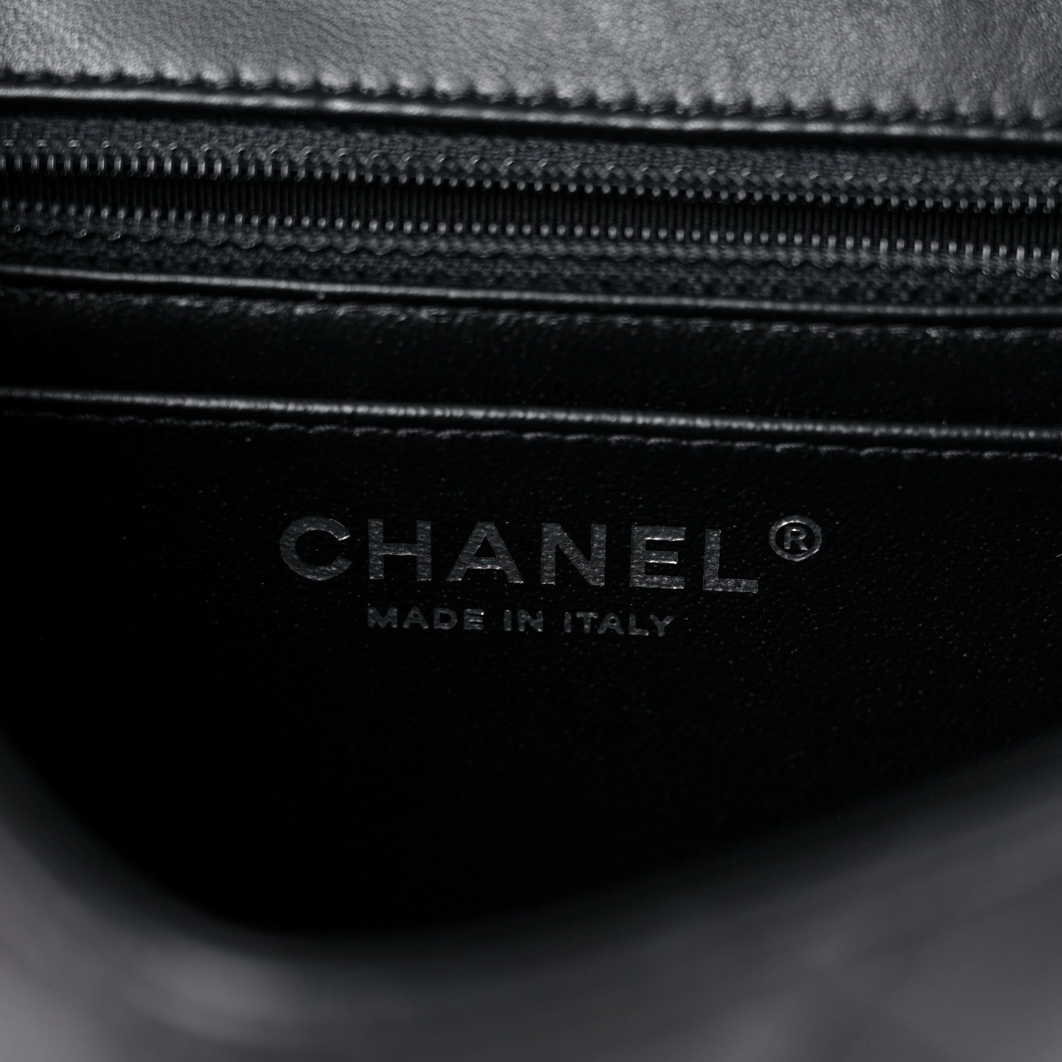 Chanel Lambskin Quilted Mini Square Flap Black 6 of 10
