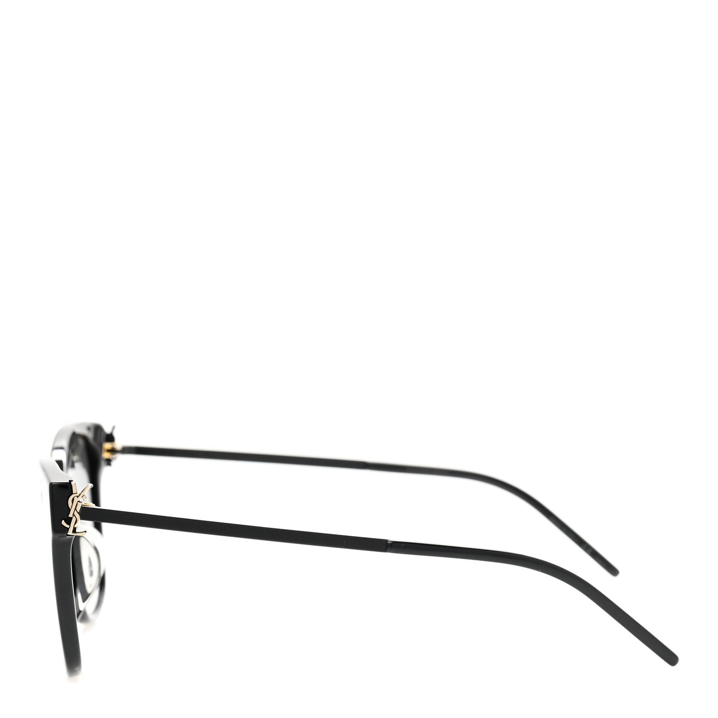 Acetate Rectangular SLM48SK Sunglasses Black